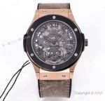 Swiss Copy Hublot Skull Classic Fusion Limited Edition Watch Black Ceramic Bezel